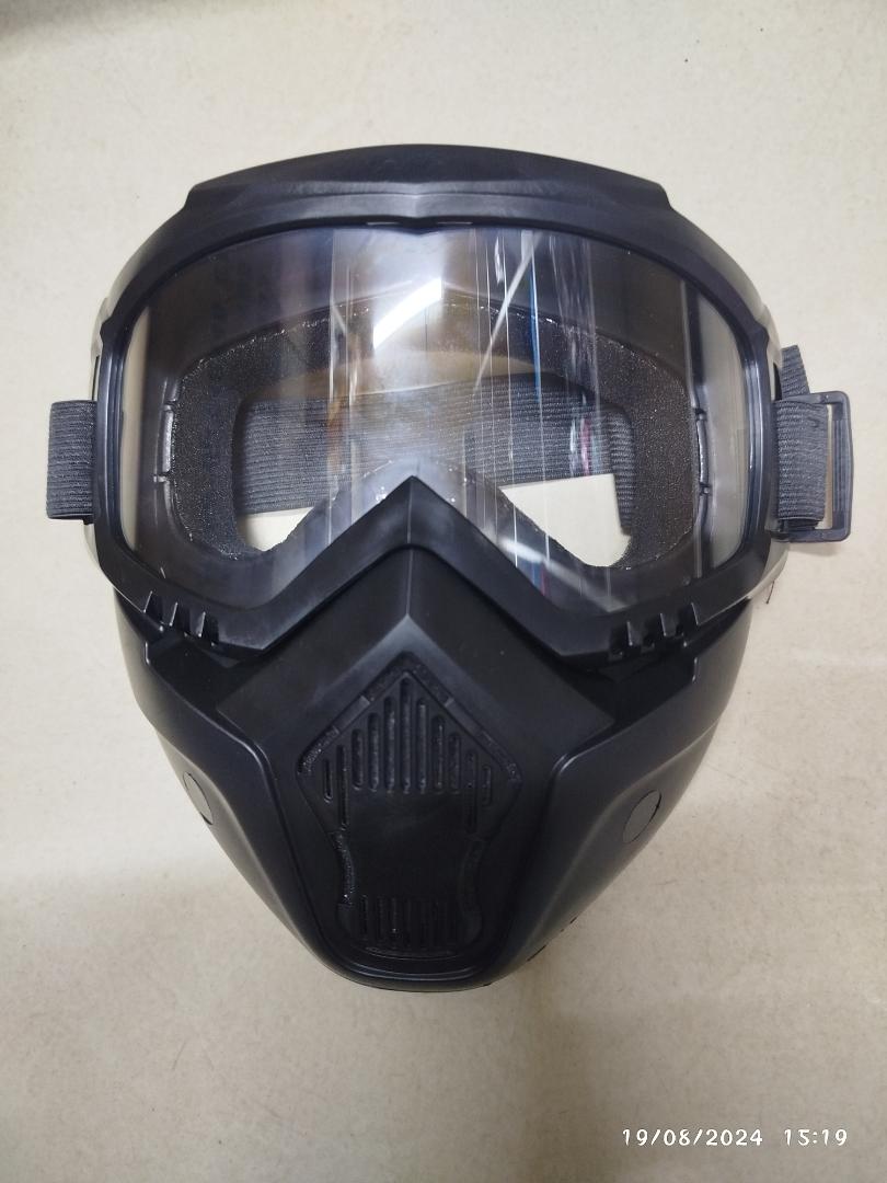 2 in 1 Motor Bike Visor, chemical gas motor mask, Bikers,