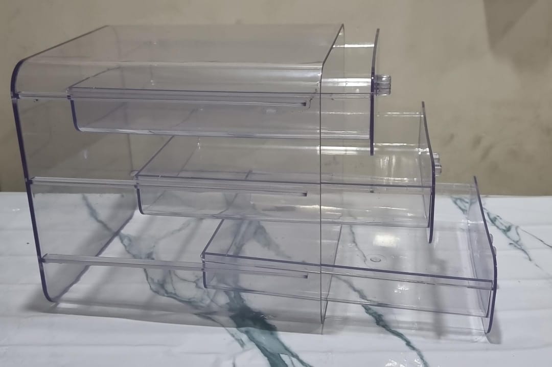 Compartment Luxurious Clear Acrylic Drawers Makeup Dressing Table Organizer Cosmetic Jewellery Storage Box  Jewellery-2024