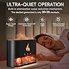 Essential Oil Diffuser, Fireplace Fire Flame Aromatherapy Diffuser, 250ml Himalayan Salt Lamp Scent Diffuser, Cool Mist Humidifier with 7 Colors Light, Timer & Auto-Off for Home, Room (Black)