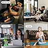 Essential Oil Diffuser, Fireplace Fire Flame Aromatherapy Diffuser, 250ml Himalayan Salt Lamp Scent Diffuser, Cool Mist Humidifier with 7 Colors Light, Timer & Auto-Off for Home, Room (Black)