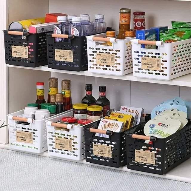 Multipurpose Pantry Storage Baskets Pantry OrganizerKitchen/pantry storage basket: Kitchen, Dining Table, Bathroom, Vanity Table Multi-purpose Vegetables fruit racks