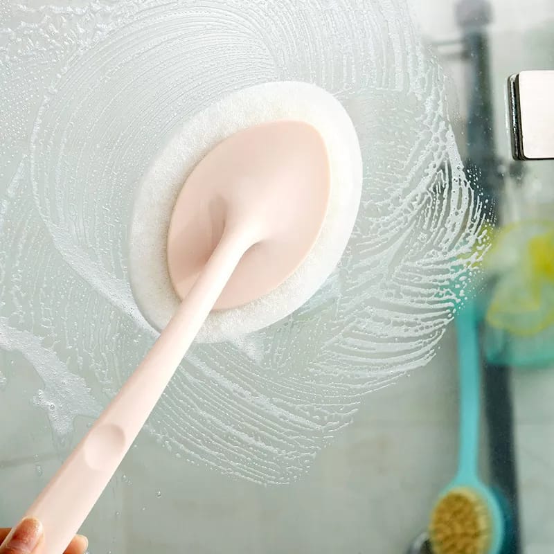 Long Handle Cloth Bathroom Bathtub Wash Basin Brush Kitchen Brush Cooking Range Sink Cleaning Brush