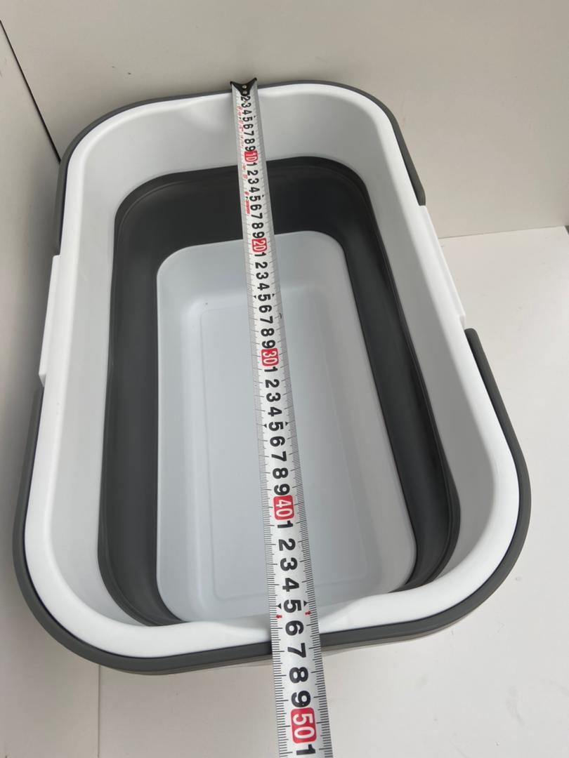 Bucket Long Large-Capacity Bucket Double Handles Do Not Occupy Space Water Storage Tank Foldable Mop Folding Bucket