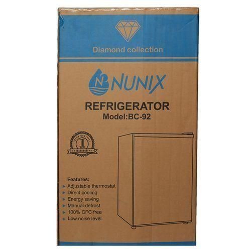 Nunix 92Liters Single Door Fridge Energy Efficient BC-92 Direct Cool Refrigerator Keeps Food, Fruits and Drinks Fresh and Cold