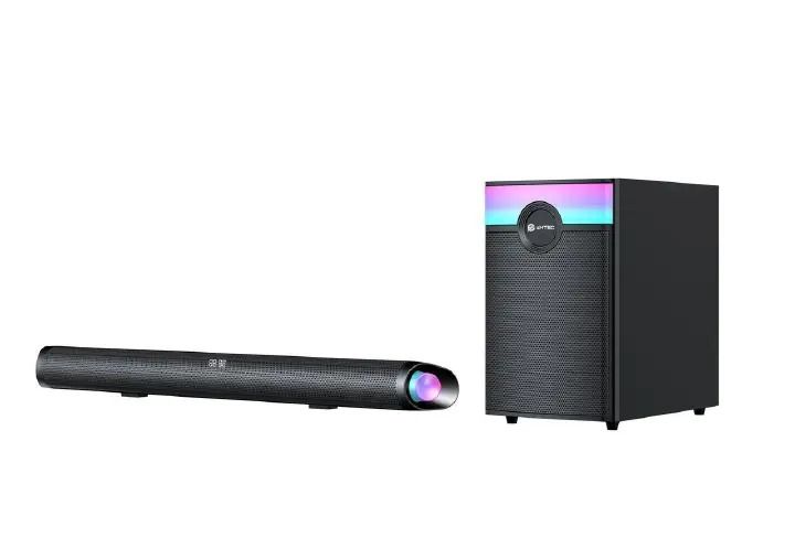 Amtec Am-043 SoundBar Speaker Wireless Sound Bar Subwoofer delivers an immersive home audio experience with deep bass and crystal-clear sound, perfect for movies, music, and gaming Sound Bar System