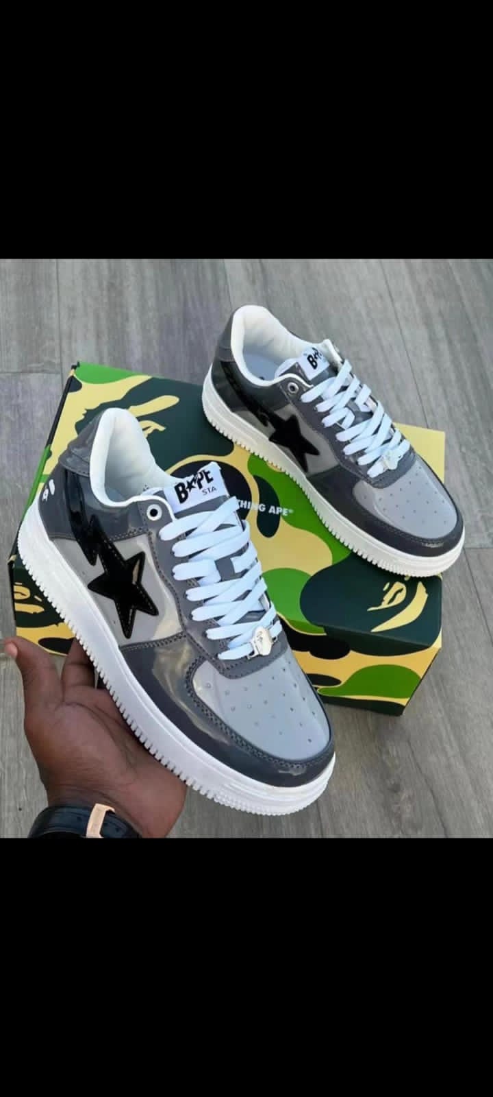 Latest HIgh Quality  Bapestar 💥💥breathable  Unisex Sneakers🔥🔥