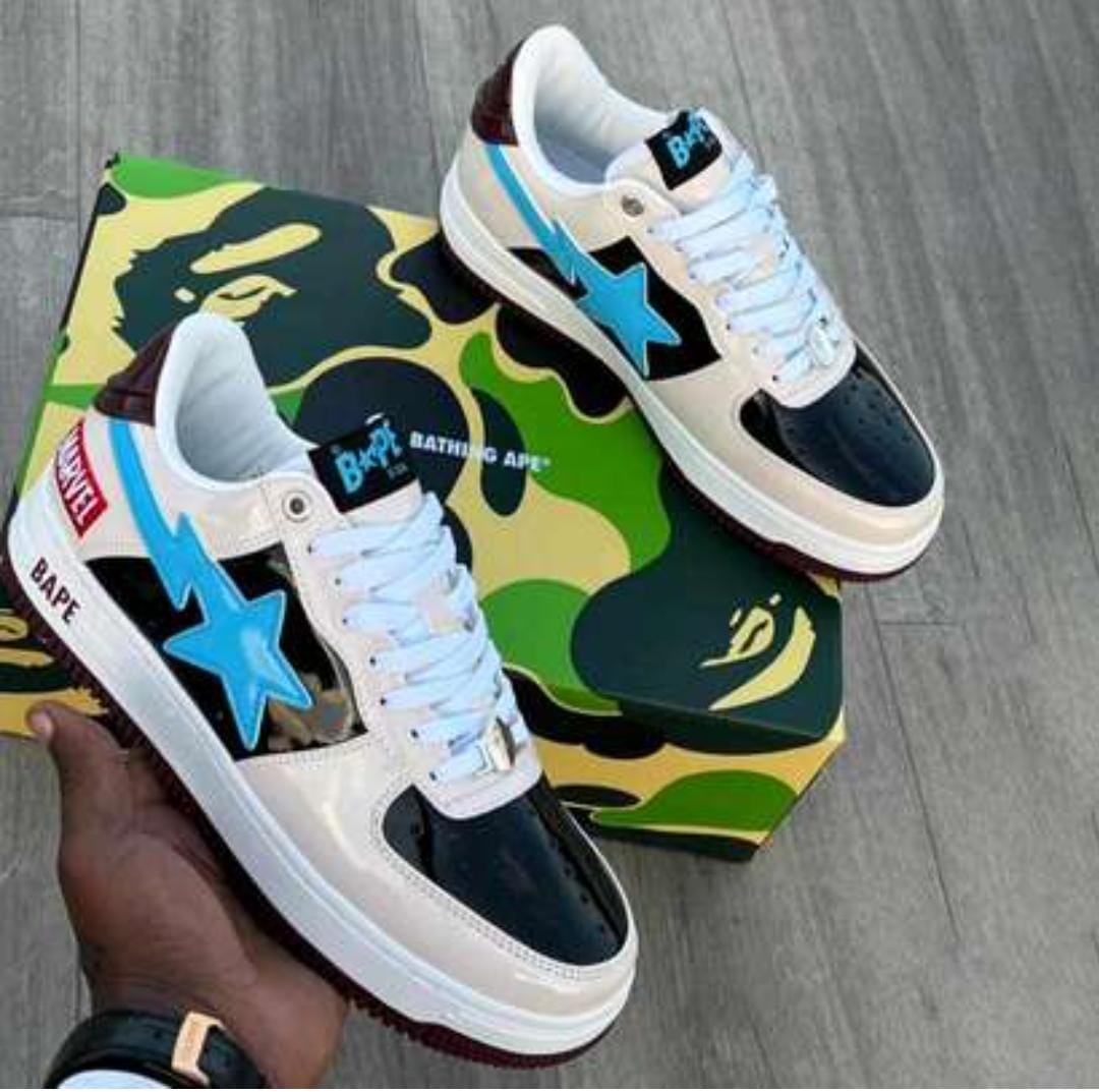 Latest HIgh Quality  Bapestar 💥💥breathable  Unisex Sneakers🔥🔥