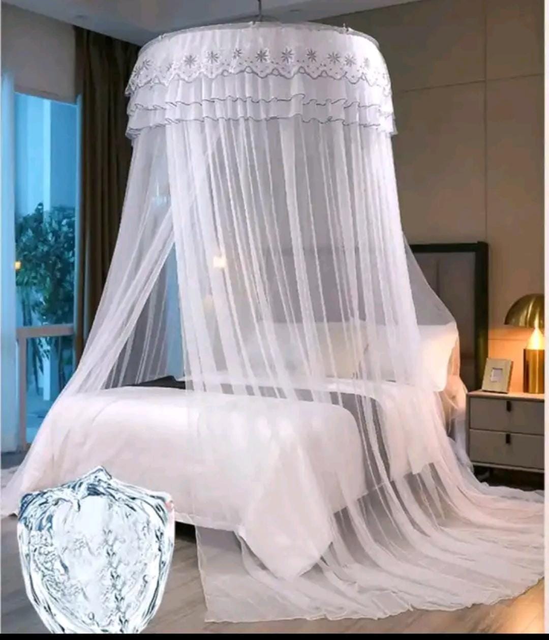 Clearance offer!!!!Classic and strong Round Net Mosquito net.Repellent tent Bedding accessories. FREE SIZE. Available in pink, purple, white and cream