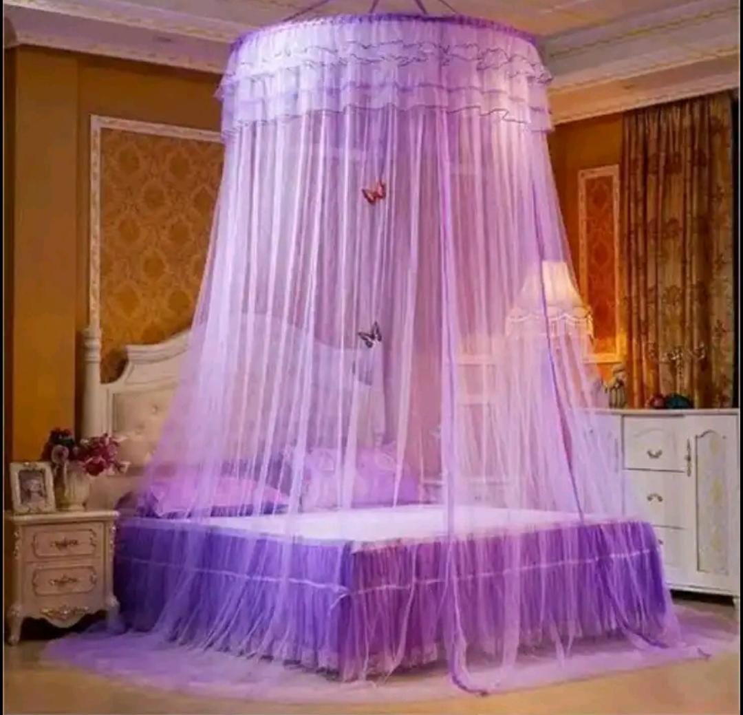 Clearance offer!!!!Classic and strong Round Net Mosquito net.Repellent tent Bedding accessories. FREE SIZE. Available in pink, purple, white and cream