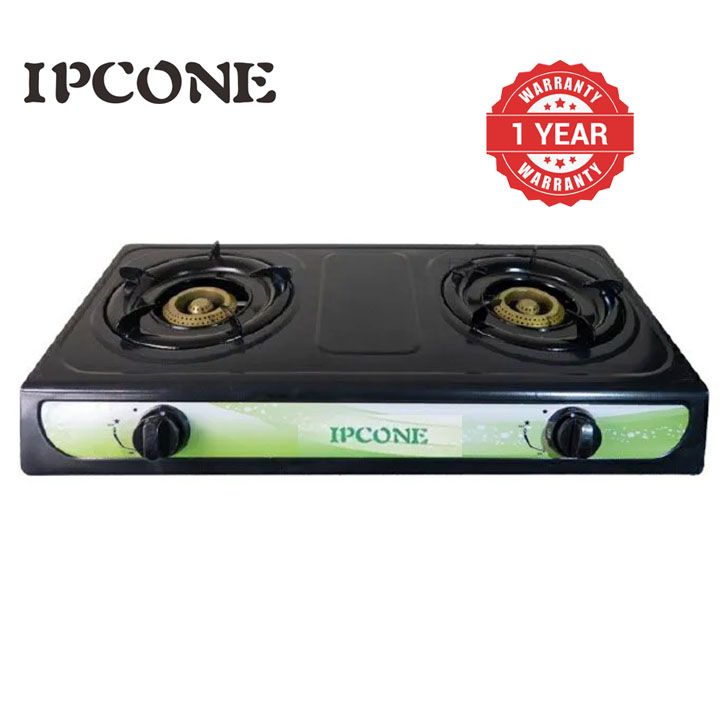 IPCONE 7102  Double Gas Cooker Auto lgnition Double Burner Gas stove gas cooker 【hot】gas cooker/stove gas cooker cooking gas cooker burner gas cooker stainless Black,as picture