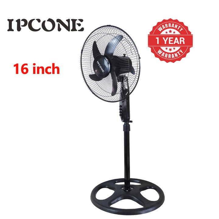 IPCONE 16 Inch Stand Fan -5 Blades 3 Speed Powerful motor Fan Electric Floor Fan Cooling Fan Cooler Floor Fan