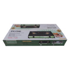 IPCONE 7102  Double Gas Cooker Auto lgnition Double Burner Gas stove gas cooker 【hot】gas cooker/stove gas cooker cooking gas cooker burner gas cooker stainless