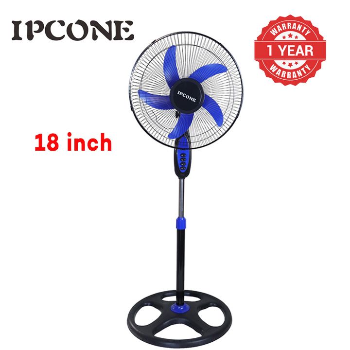 IPCONE 18 Inch Stand Fan -5 Blades 3 Speed Powerful motor Fan Electric Floor Fan Cooling Fan Cooler Floor Fan