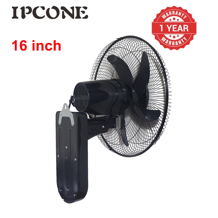 IPCONE 16 Inch Stand Fan -5 Blades 3 Speed Powerful motor Fan Electric Cooling Fan Cooler Wall Mounted Fan