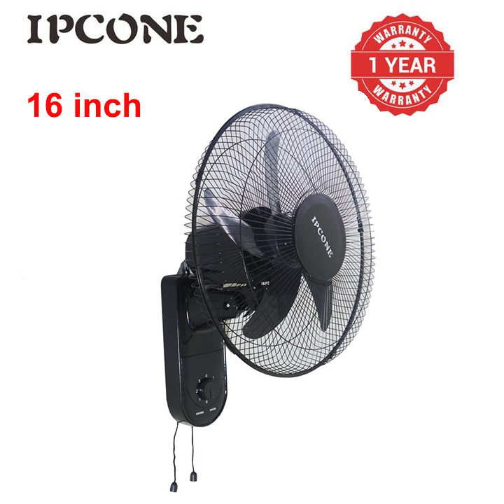 IPCONE 16 Inch Stand Fan -5 Blades 3 Speed Powerful motor Fan Electric Cooling Fan Cooler Wall Mounted Fan