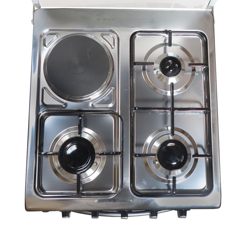 IPCONE 3 Gas +1 Hotplate Free Standing Gas Cooker Kitchen Appliance with 60L Electric oven WLD-560-3G1E