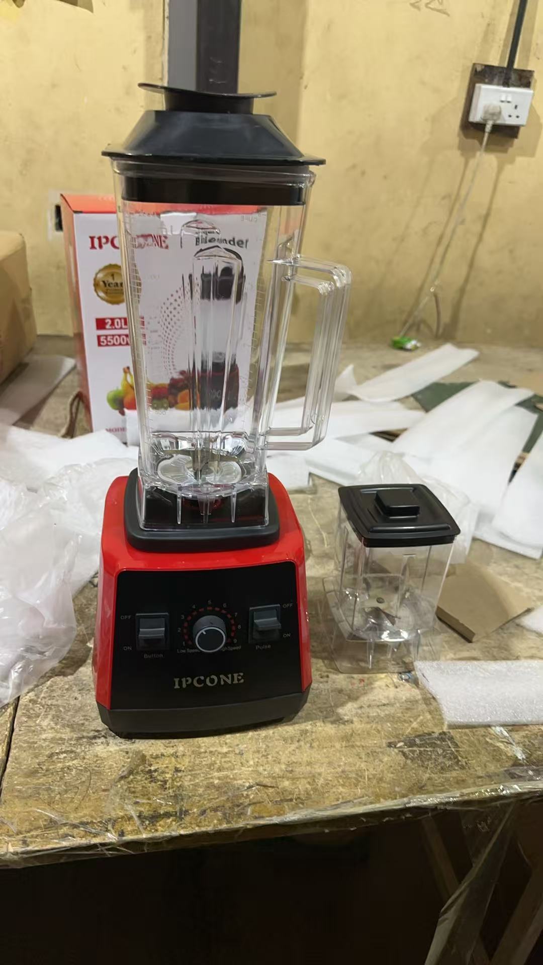 IPCONE 2.0L 2 In 1  5500W Motor Stainless Steel Blender Quality With Grinder Juicer  ipcone blender Ipcone blender