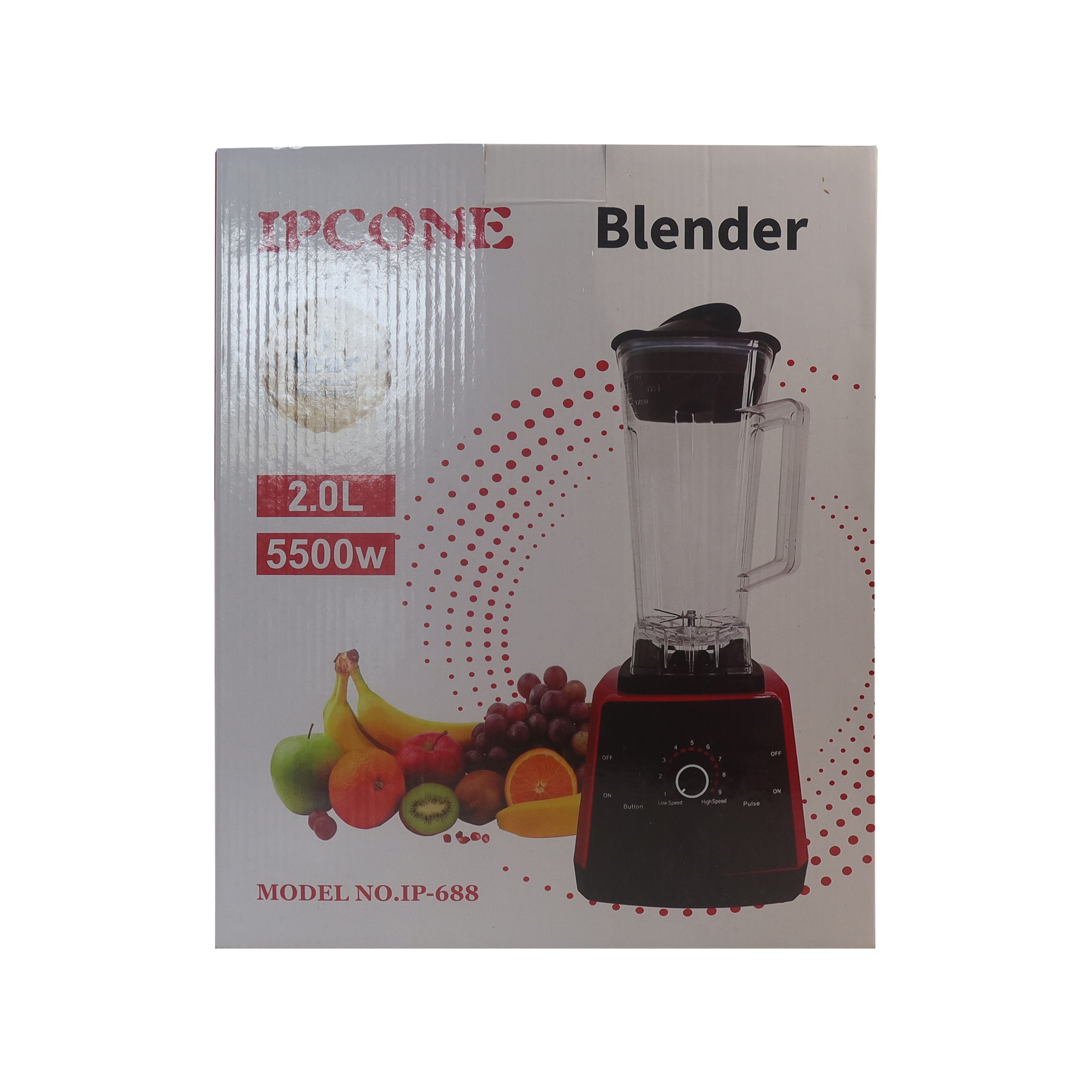 IPCONE 2.0L 2 In 1  5500W Motor Stainless Steel Blender Quality With Grinder Juicer  ipcone blender Ipcone blender