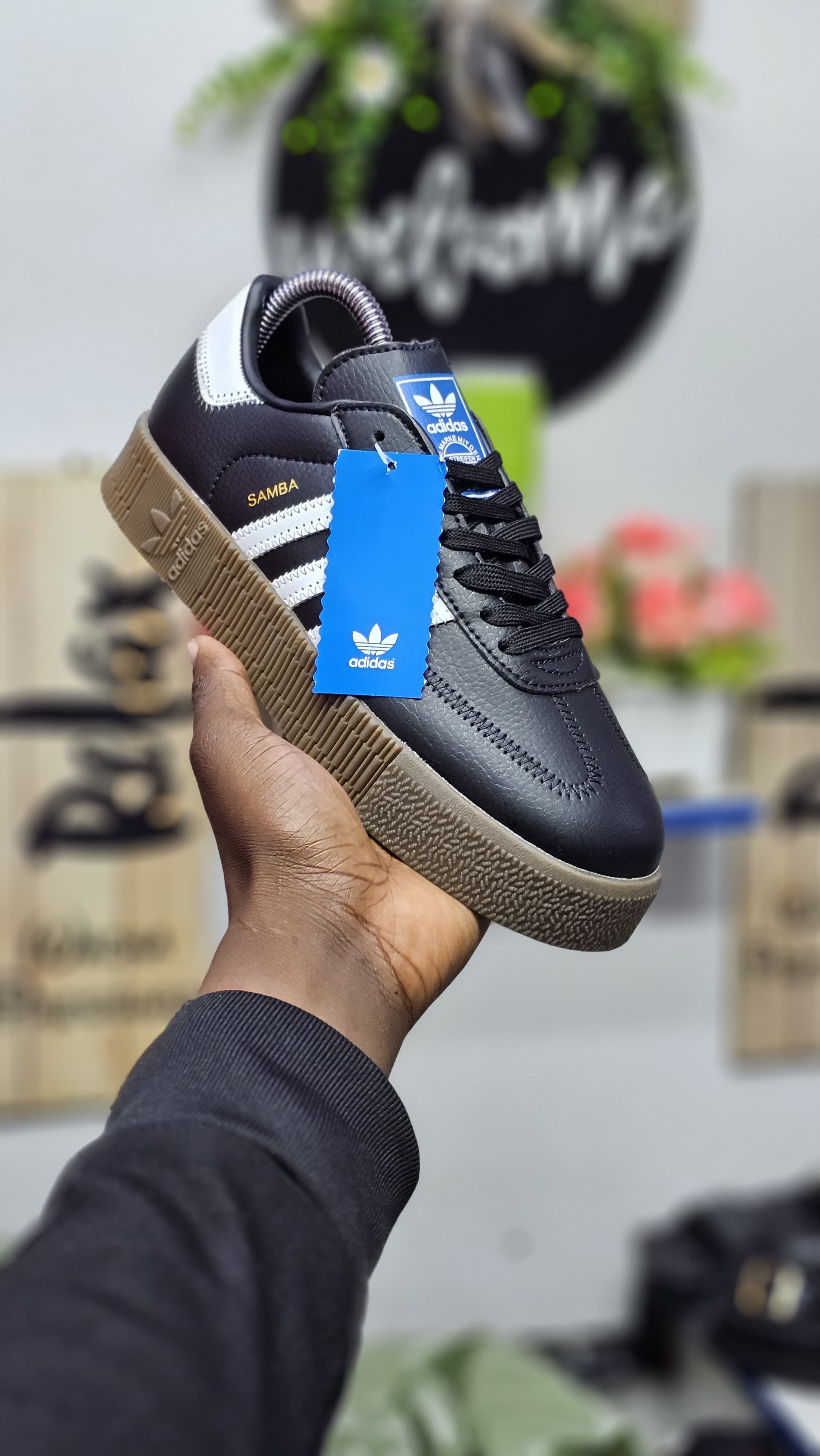 DOUBLE SOLE ⚡SAMBA high quality ORIGINA/LATEST/ NEW ARRIVAL ⚡UNISEX official all wearing men/women/ladies classic fashioned breatherble 🔥samba sneakers❤️‍🔥