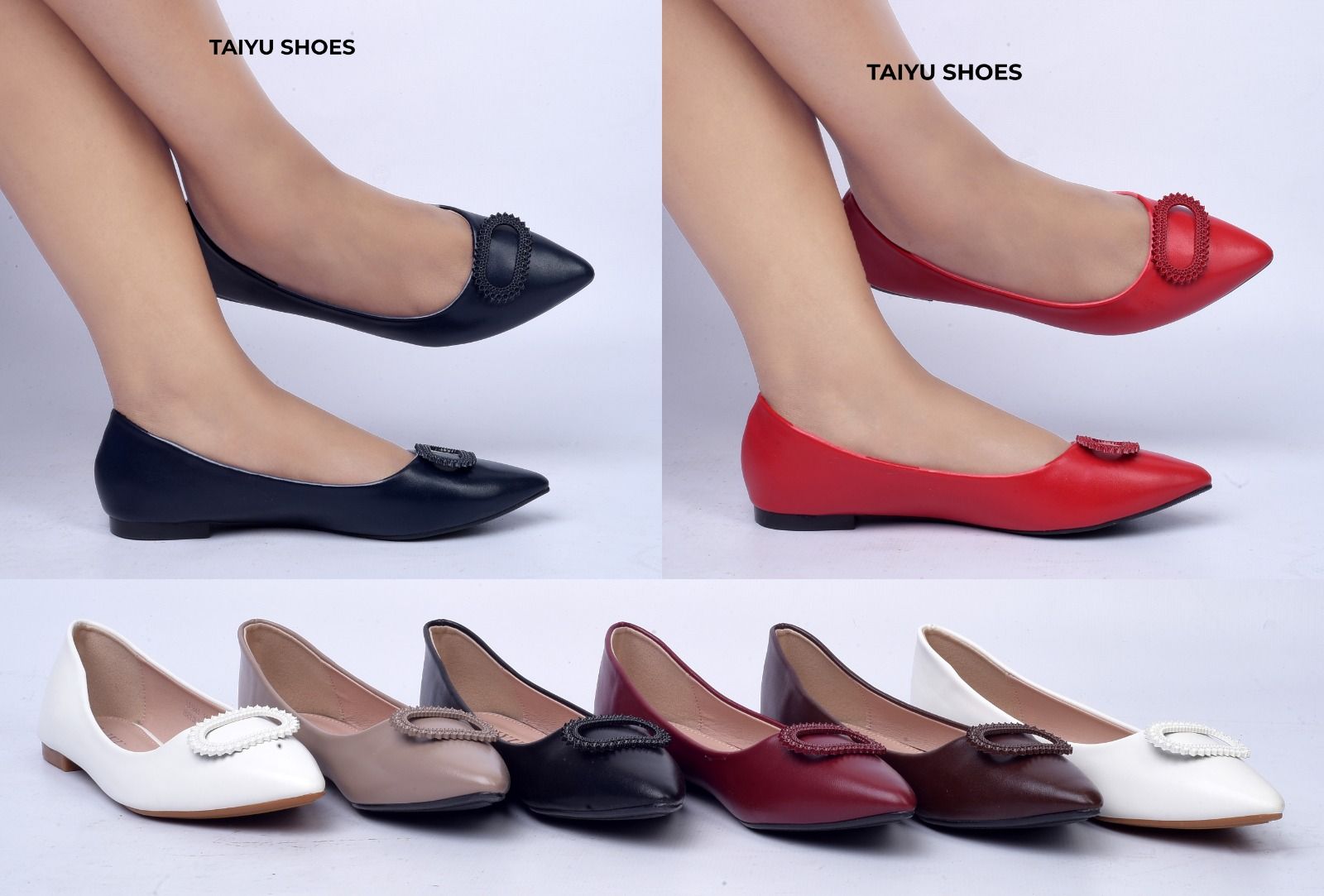 FLATS⚡TAIYU NEW ARRIVAL❤‍🔥HIGH quality women flats clearance sale offer ladies and women classic flats❤‍🔥fashioned women / ladies FLATS with a baterfliy frower✨all coloursavailble and very bossy⭐