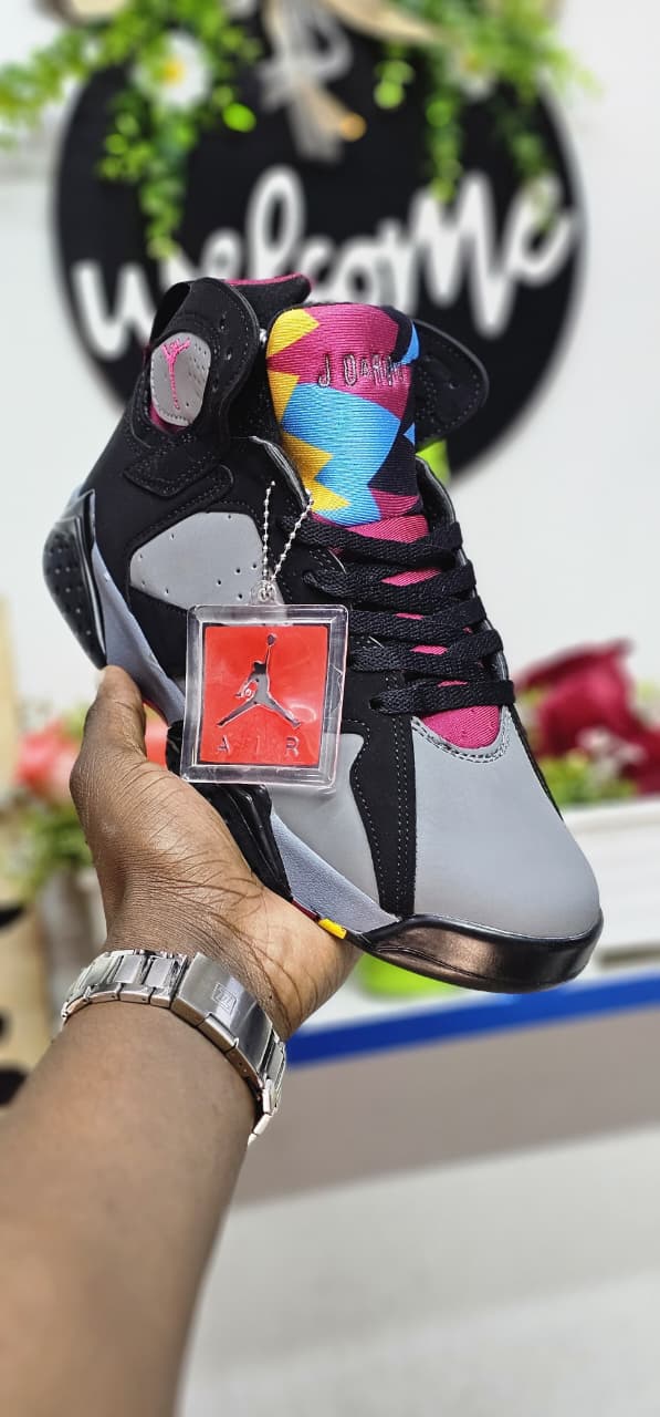 ⚡JORDAN 7CLASSIc⚡ HIGH QUALITY ⚡CLASSIC Fashioned Men"s breatherble original leather Jordan sneakers New fashion men's sneaker shoes❤️‍🔥very cute as in picture, matching all out fits and colours❤️‍🔥