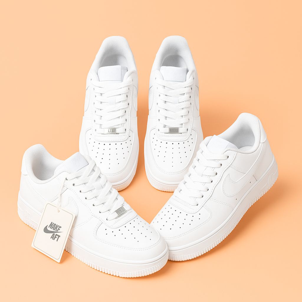 AIRFORCE WHITE/BLACK ❤️‍🔥HIGH Quality air force  MAZIWA  🔥SPECIAL OFFER in this orianated airforce white and black .the real leather shoe with limited edition❤️‍🔥very cute looking 😍❤️&EASY CLEAN