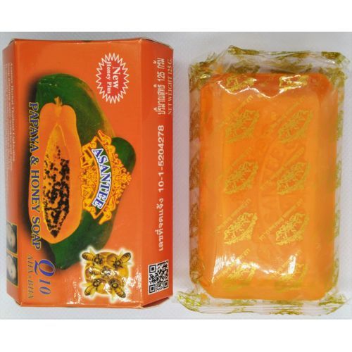 Asantee Papaya And Honey Herbal Skin Whitening Anti Acne Soap