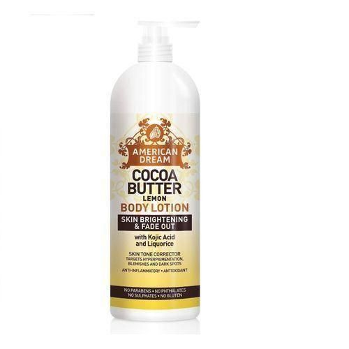 American Dream American Drea Cocoa Butter Lemon Body Lotion Skin Brightening & Fade Out