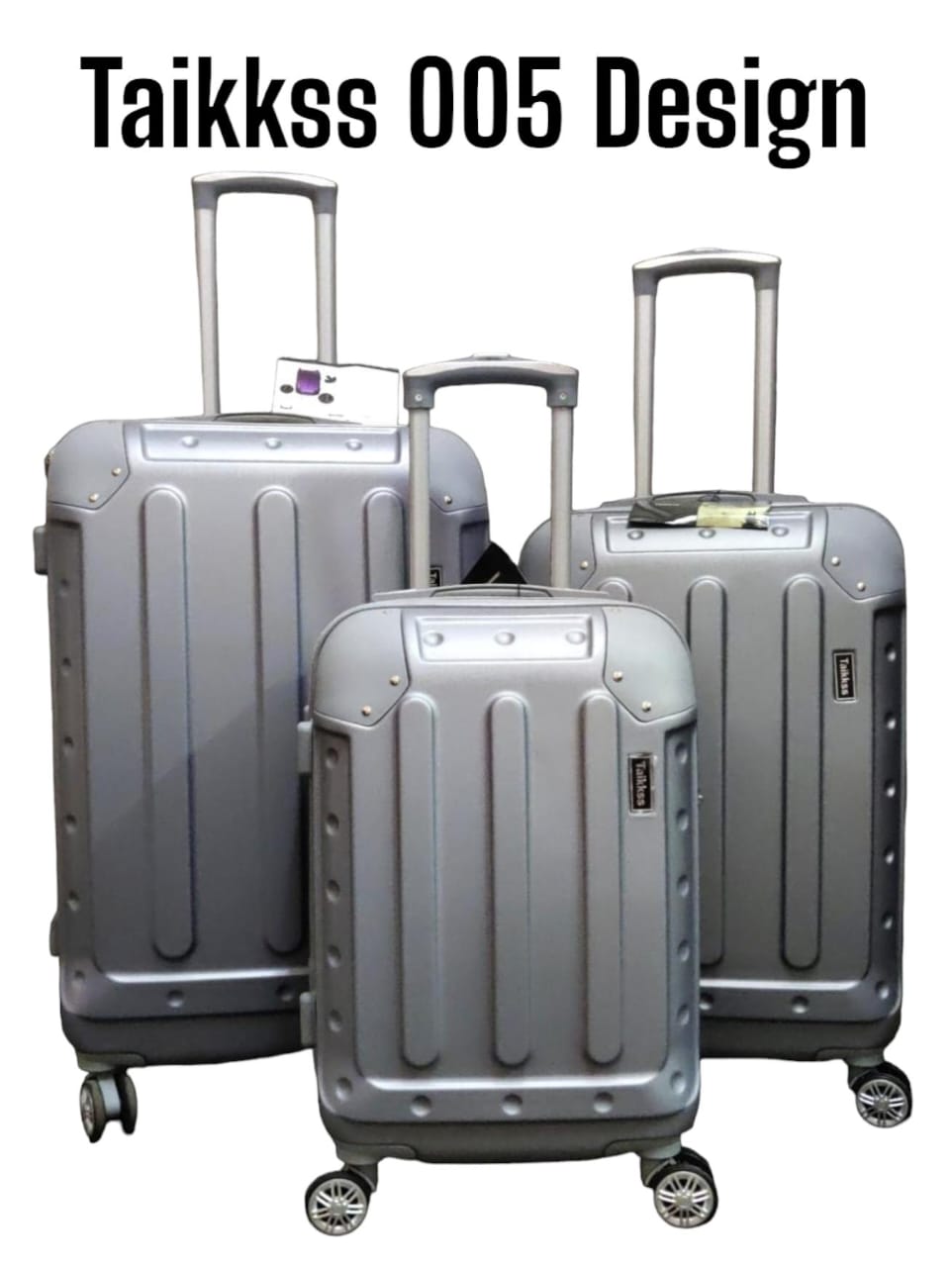 Fashion 3 Pieces PVC High Quality Travel Suitcase Travel Bag Travel Briefcase With Wheel . The set includes a large suitcase, a medium suitcase, and a small carry-on suitcase, so you have plenty of sp