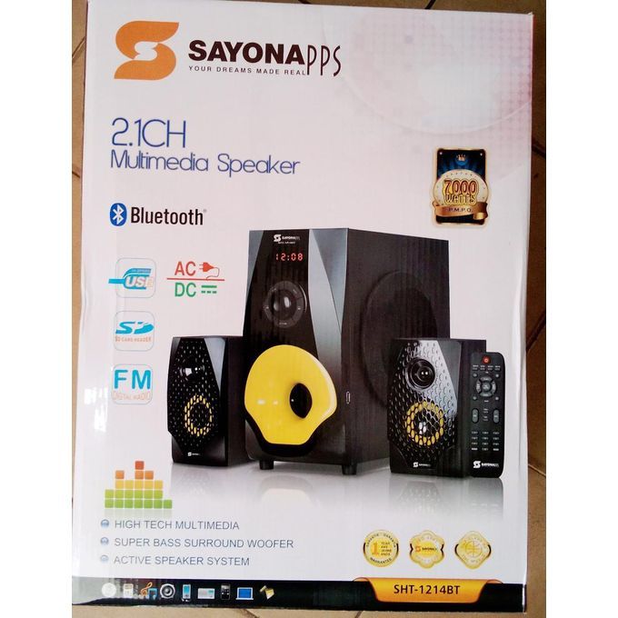 SAYONA AC/DC HOME THEATRE SPEAKER sub woofer  SYSTEM-BLUETOOTH/FM/USB