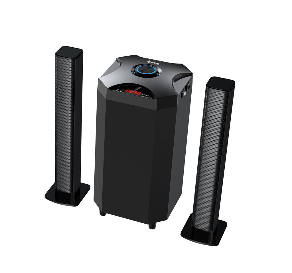 AMTEC 2.1 CH AC/DC HOMETHEATRE SOUND BAR SPEAKER SYSTEM-BT/FM/USB-20,000W