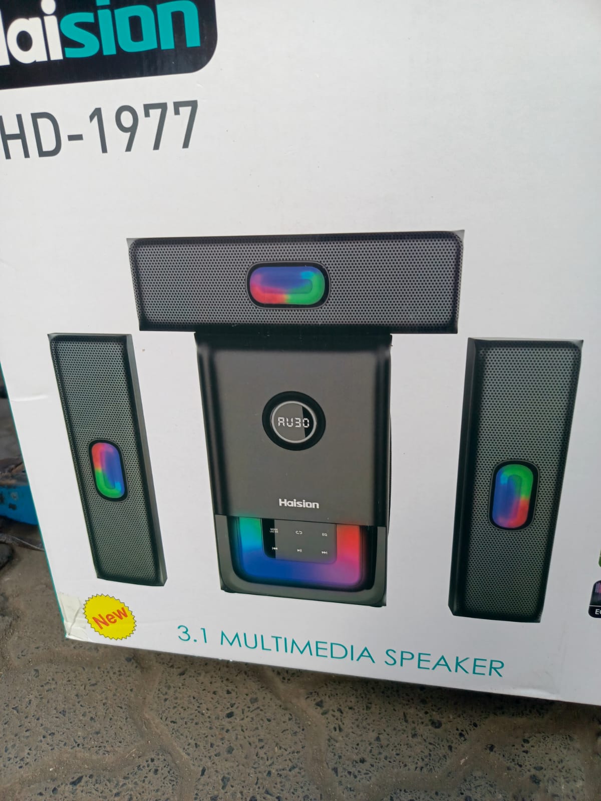 HAISION 3.1 CH AC/DC HOME THEATRE SUBWOOFER SPEAKER SYSTEM-BLUETOOTH/FM/USB-65,000W