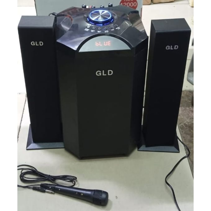 GLD 2.1 CH SUB WOOFER HOME THEATRE SPEAKER SYSTEM-USB/BLUETOOTH/FM-mic