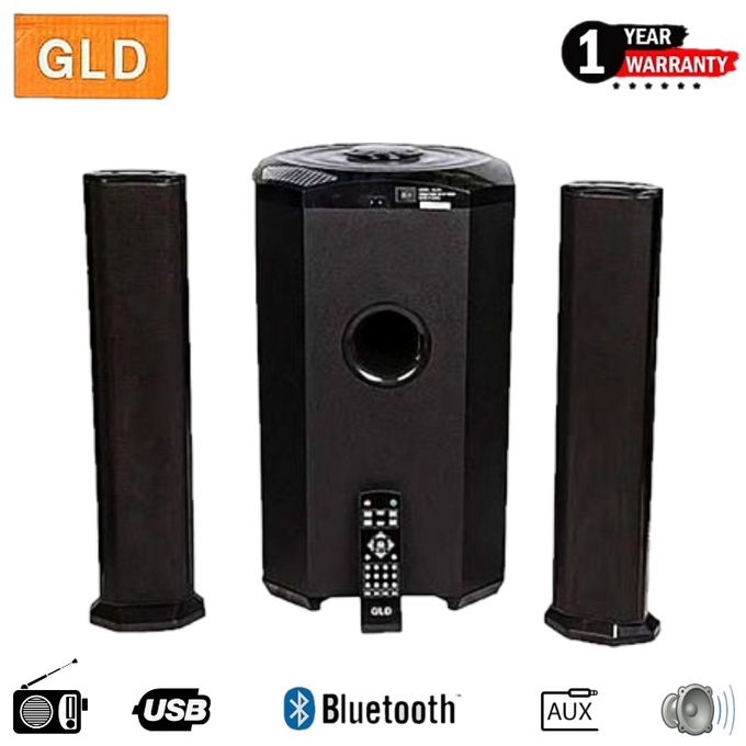 GLD 2.1 CH SUB WOOFER HOME THEATRE SPEAKER SYSTEM-USB/BLUETOOTH/FM-mic