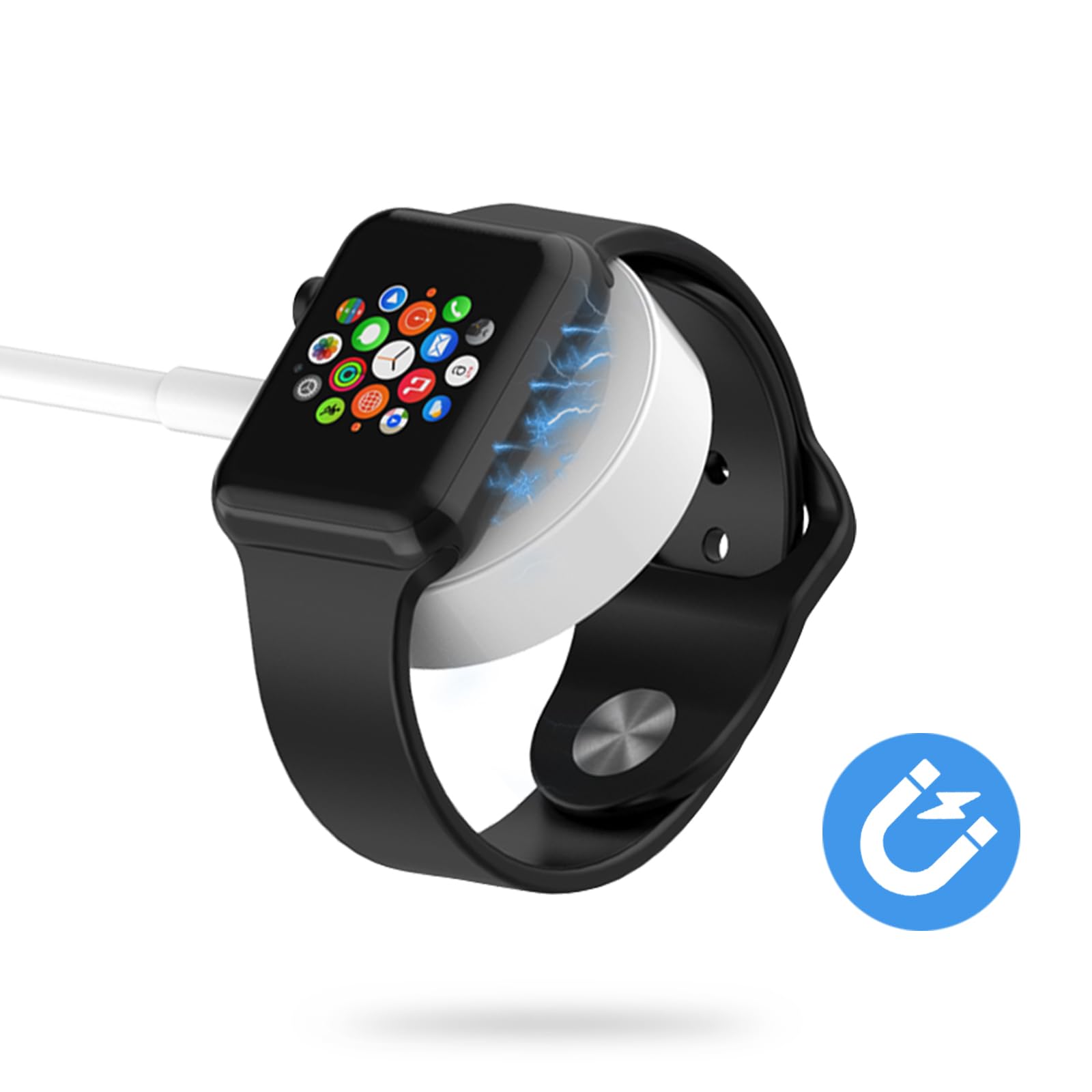 USB C Watch Charger, 3 in 1 Phone 15 USB C for iWatch Charger Lightning Data Cable Fast Charging Charger, 4ft Cable with 12W Port Travel Charger for Watch SE/SE2/9/8/7/6/5/4, for Phone 14/13/12 /11