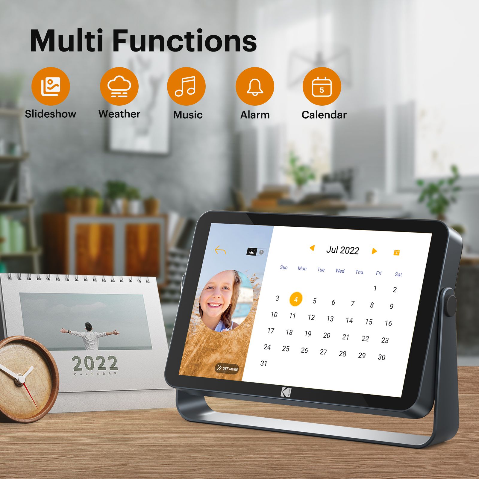 KODAK 10-Inch Touchscreen Digital Photo Frames / Wi-Fi Enabled/Picture Frame/Photo Albums