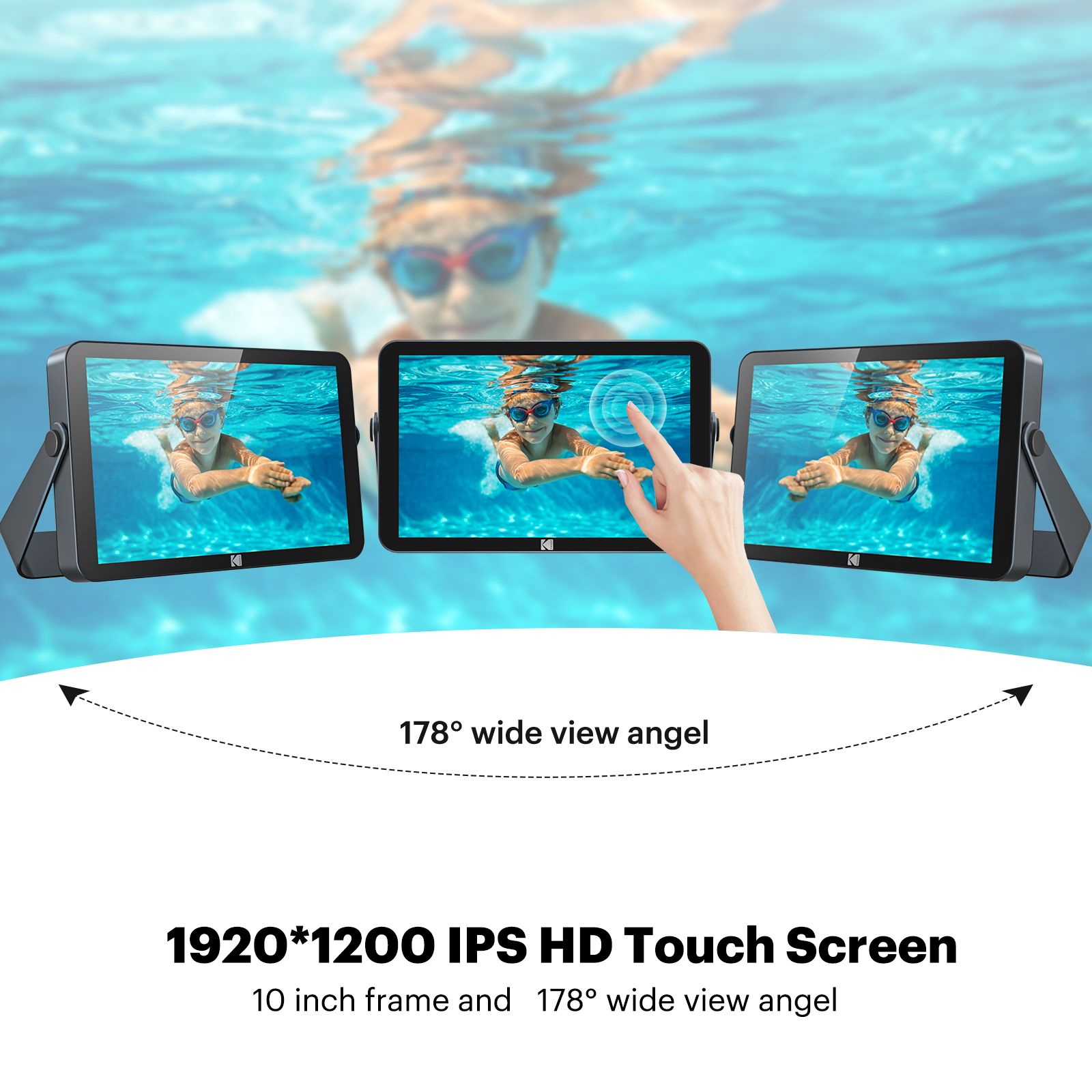 KODAK 10-Inch Touchscreen Digital Photo Frames / Wi-Fi Enabled/Picture Frame/Photo Albums