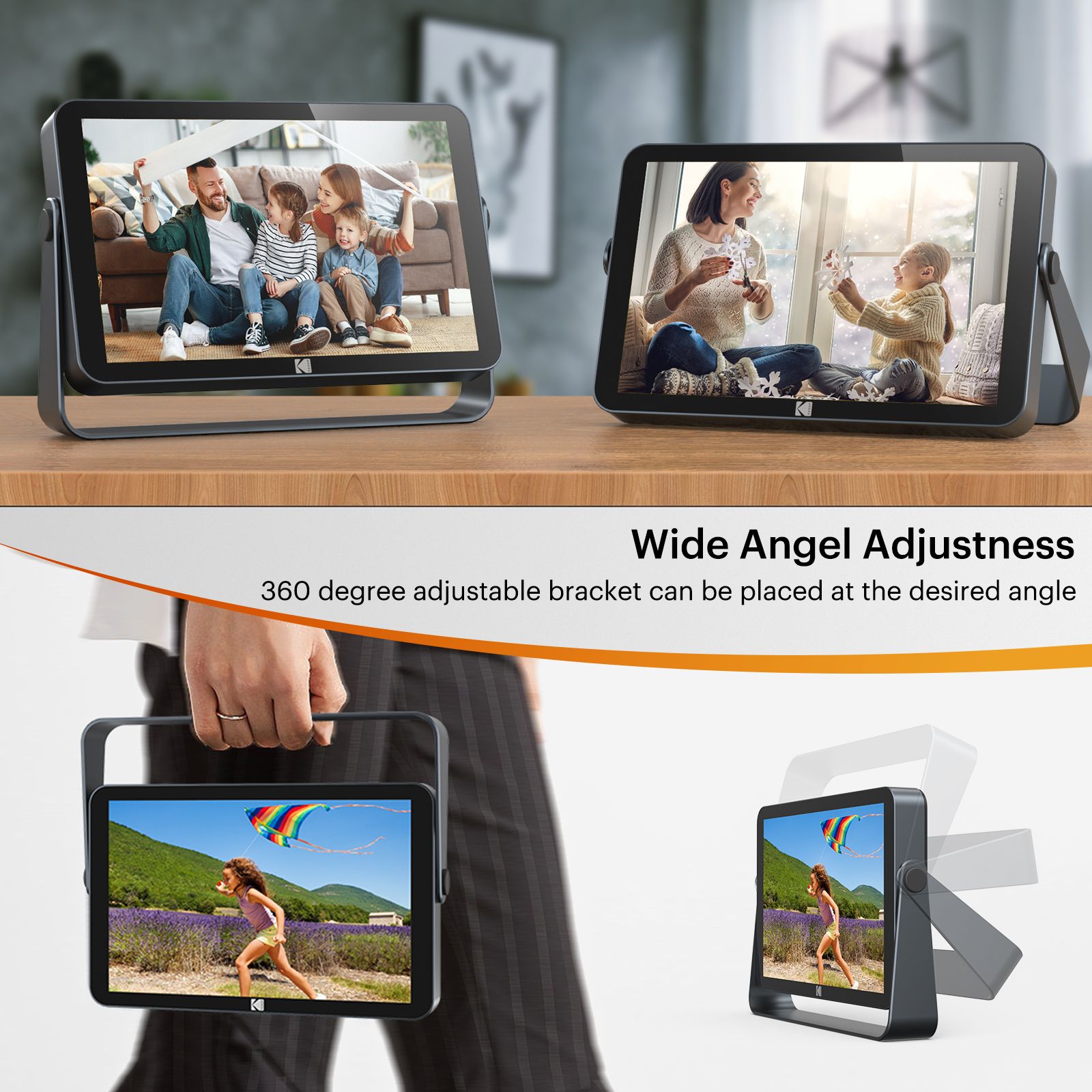 KODAK 10-Inch Touchscreen Digital Photo Frames / Wi-Fi Enabled/Picture Frame/Photo Albums