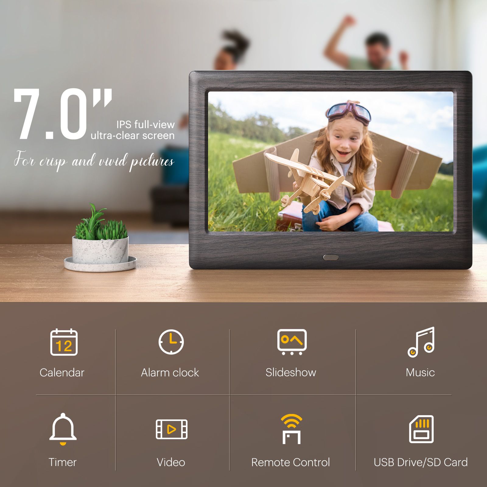 KODAK 10 Inch Multifunctional Digital Photo Frame with Remote Control/Picture Frame