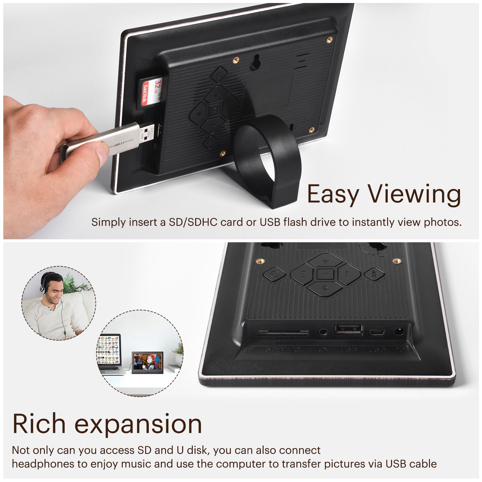 KODAK 10 Inch Multifunctional Digital Photo Frame with Remote Control/Picture Frame