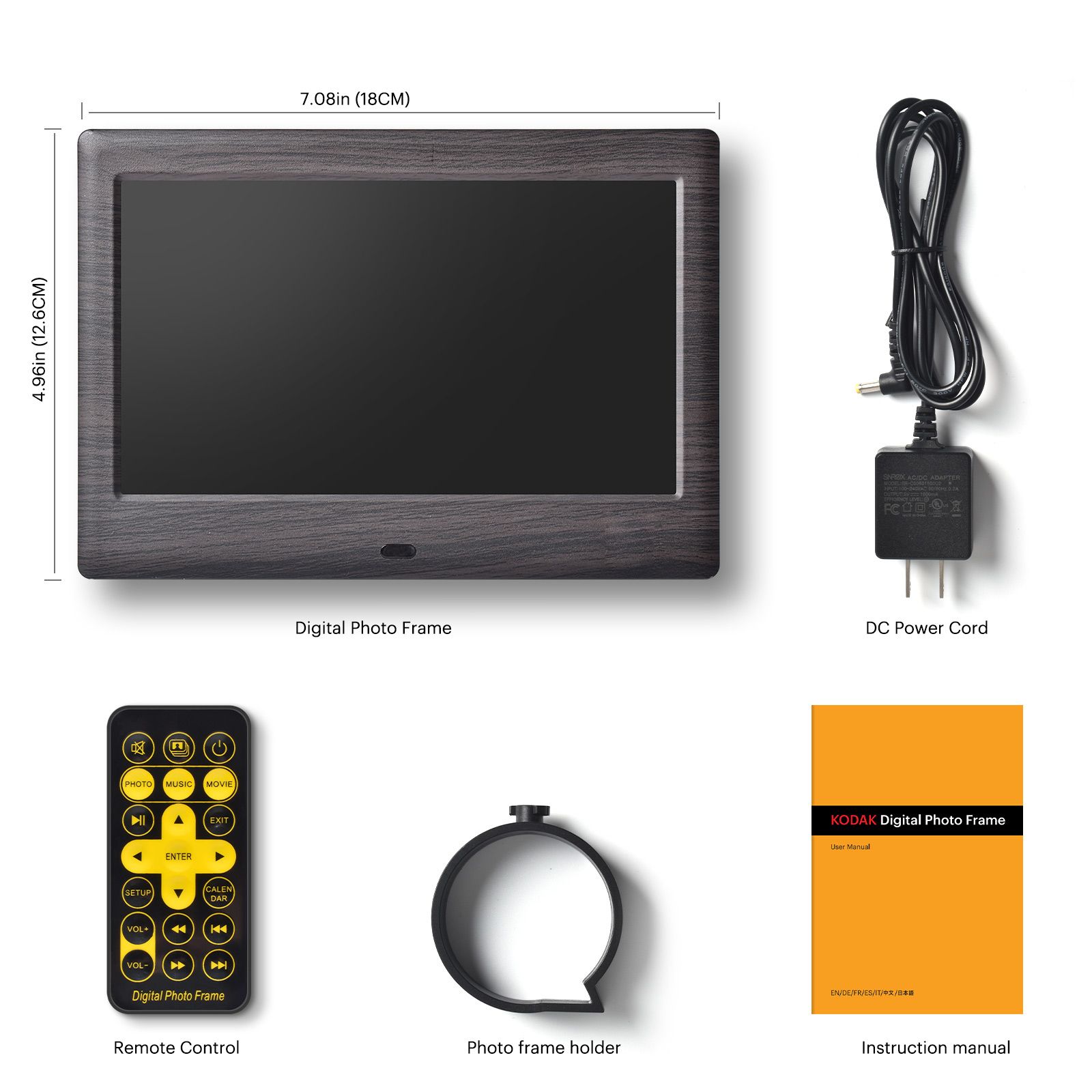 KODAK 10 Inch Multifunctional Digital Photo Frame with Remote Control/Picture Frame