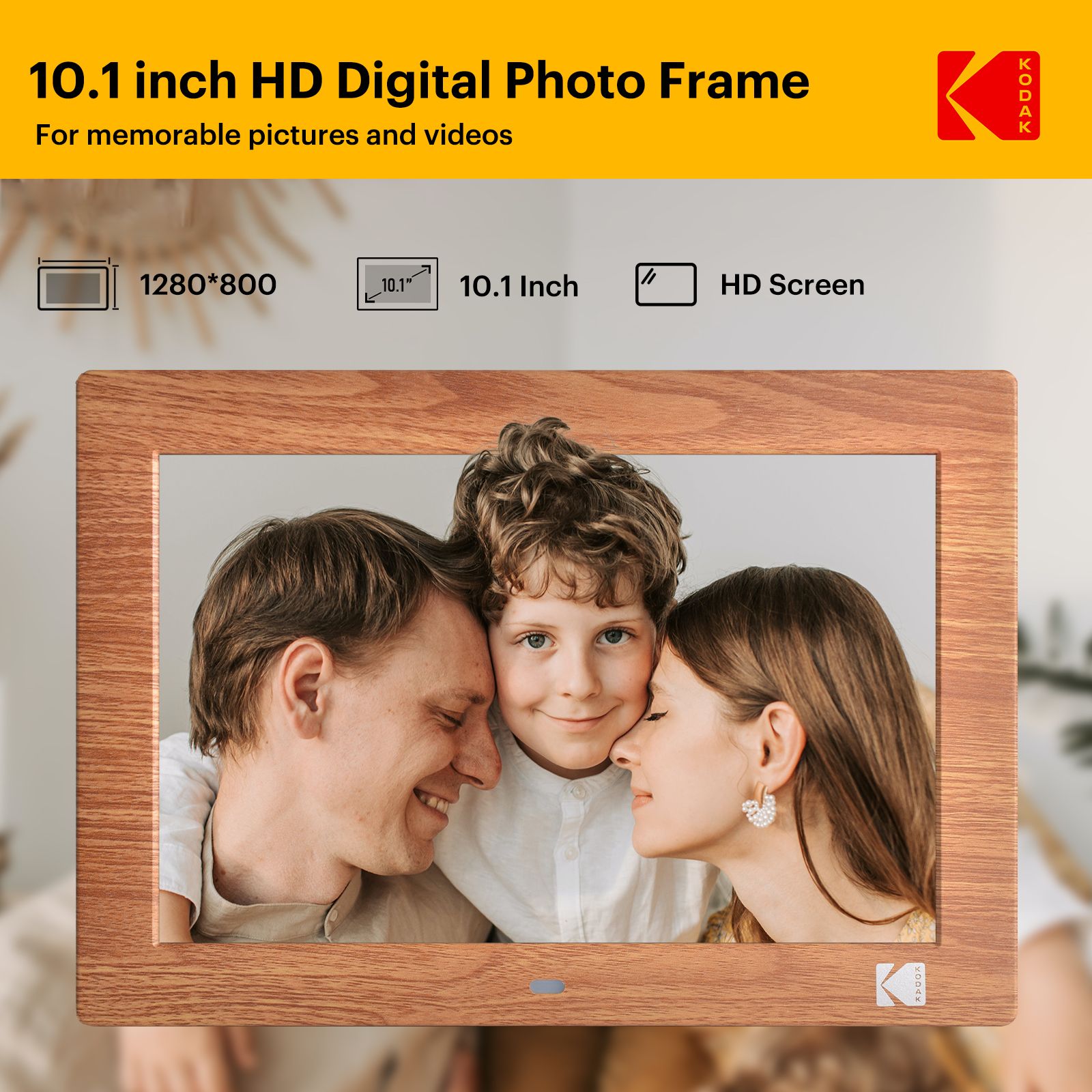 KODAK 10 Inch Multifunctional Digital Photo Frame with Remote Control/Picture Frame