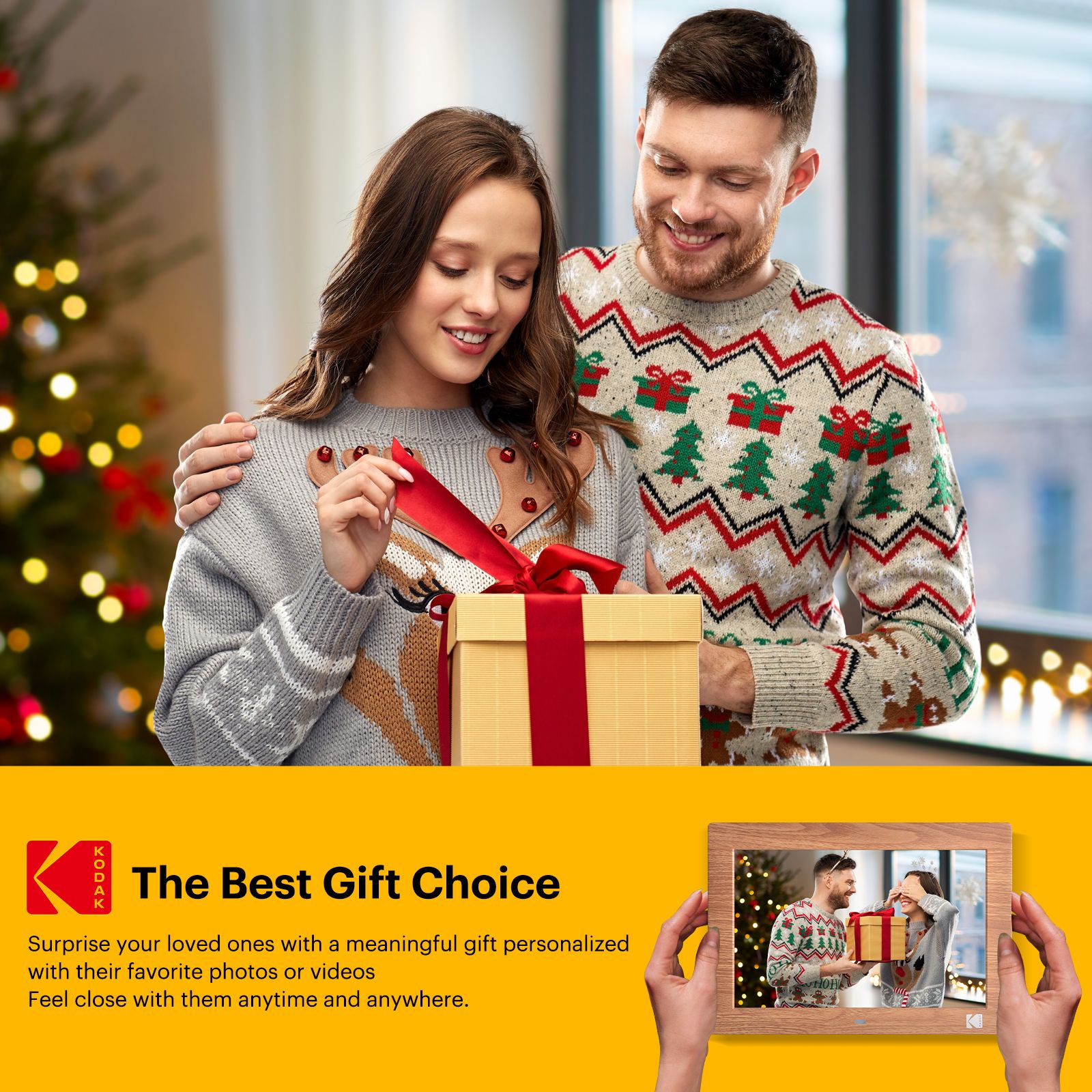 KODAK 10 Inch Multifunctional Digital Photo Frame with Remote Control/Picture Frame