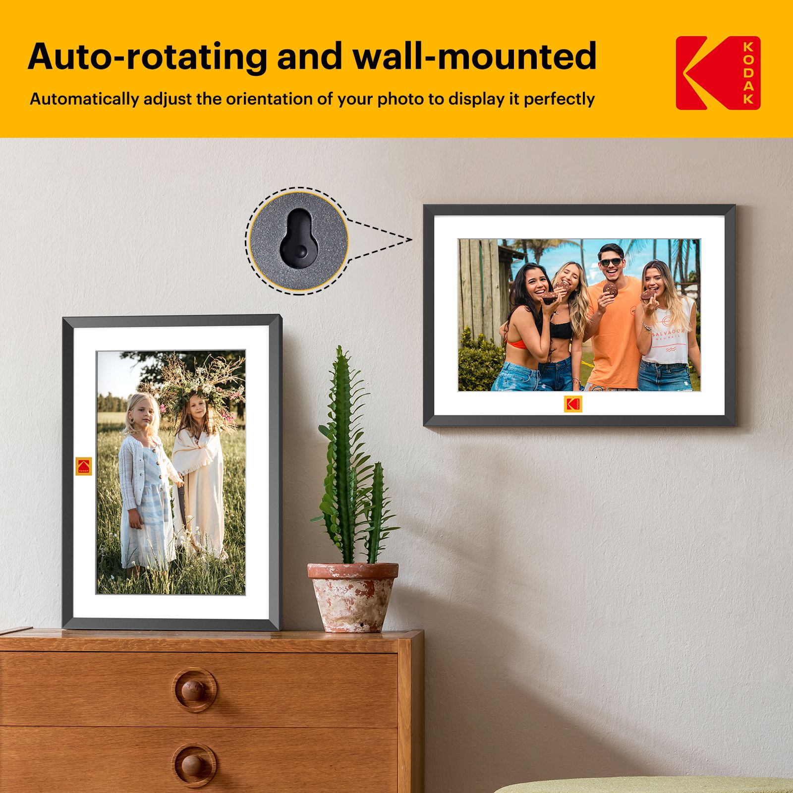 KODAK 10 Inch Digital Photo Frame Multifunctional with WIFI Enabled Picture Frame