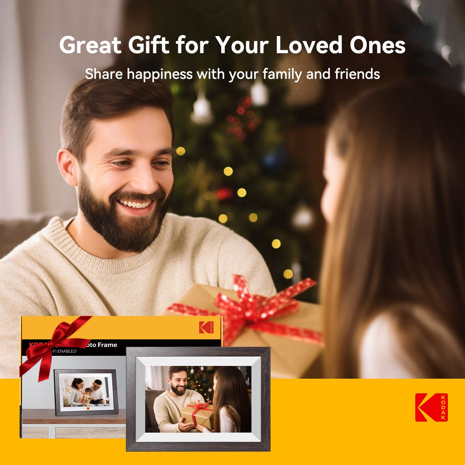 KODAK 10 Inch Classic Multifunctional Digital Photo Frame with WIFI Enabled Picture Frame