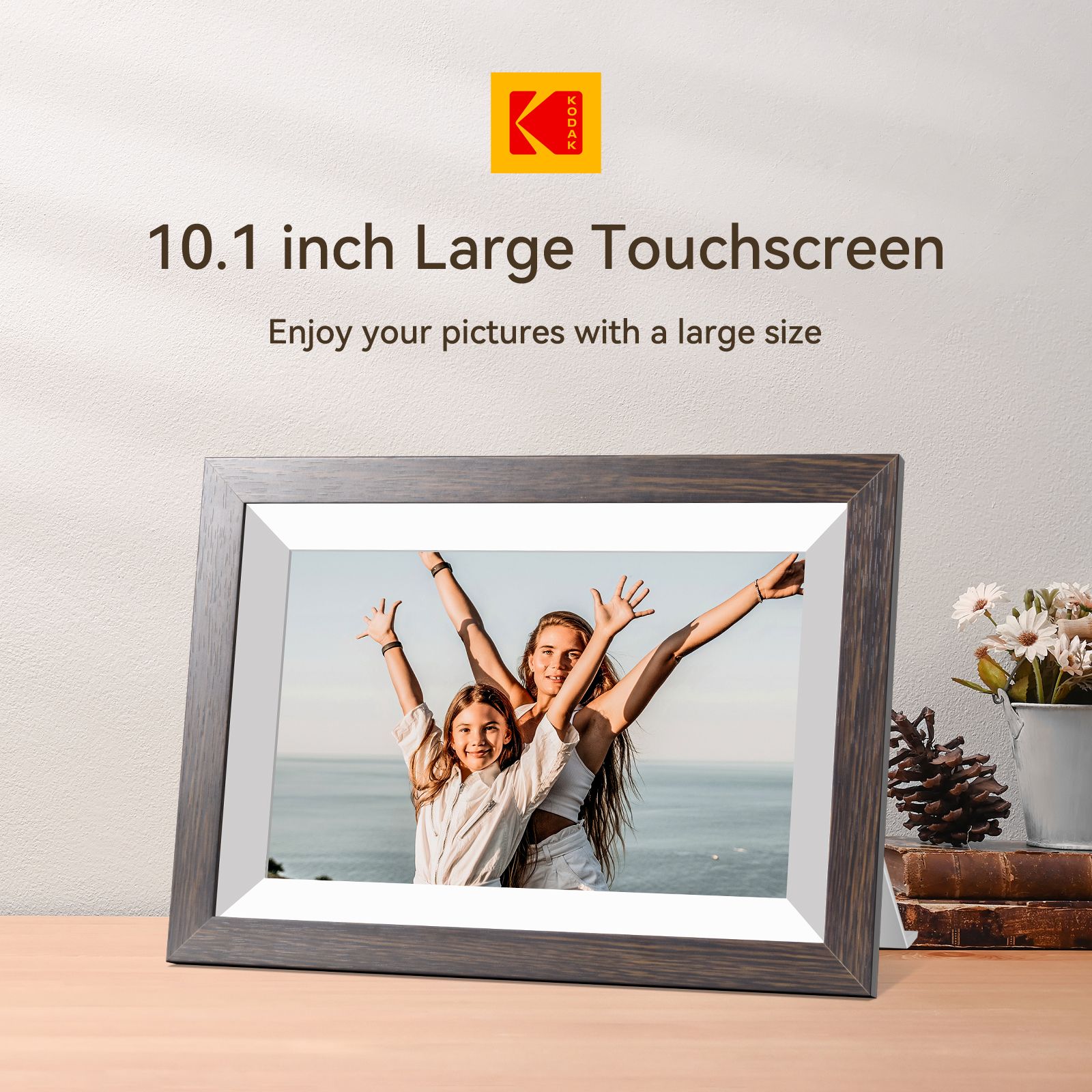 KODAK 10 Inch Classic Multifunctional Digital Photo Frame with WIFI Enabled Picture Frame