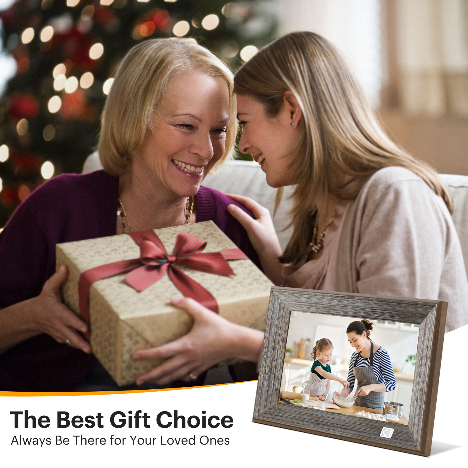 KODAK Digital Photo Frames 10-Inch / Wi-Fi Enabled/Photo Albums/Picture Multifunctional Digital Picture Frame