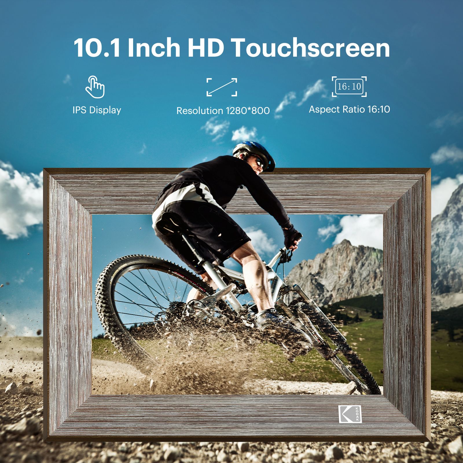 KODAK Digital Photo Frames 10-Inch / Wi-Fi Enabled/Photo Albums/Picture Multifunctional Digital Picture Frame