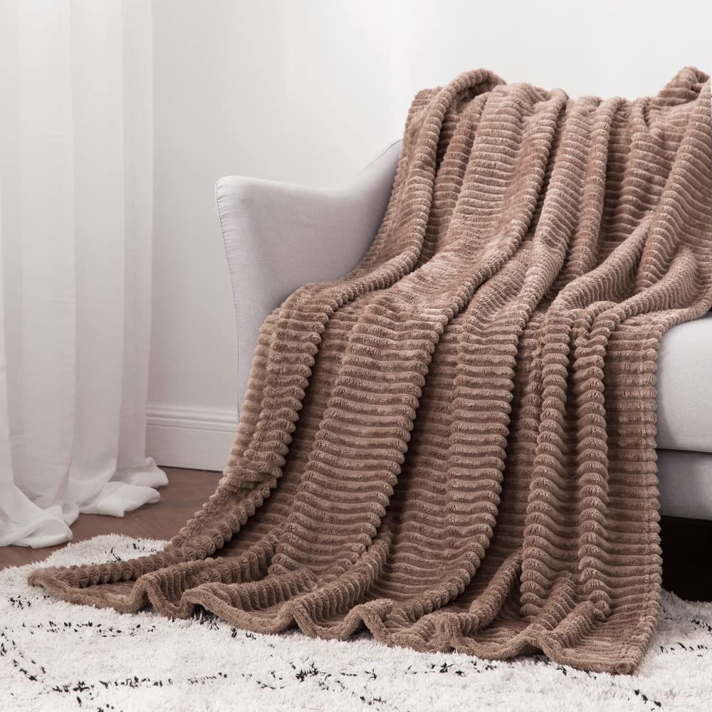 High Quality Velvet Fleece Throw Blanket for Couch –  Soft and Warm Decorative Fuzzy Blanket – Cozy, Fluffy, Plush Lightweight Throw Blankets for Bed, Sofa, Size 6*6
