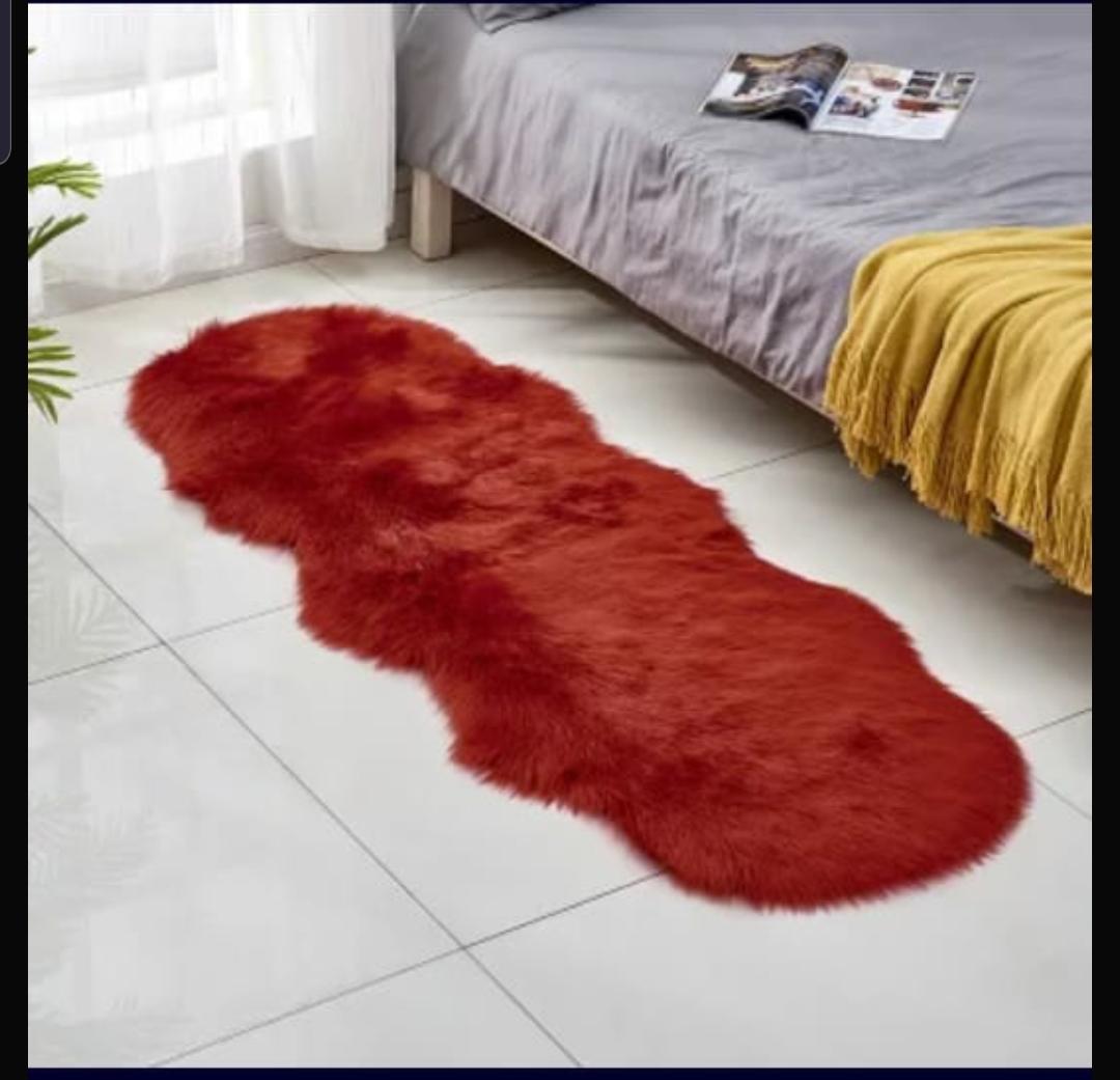 Soft Irregular Rugs For Bedroom Plush Floor Foot Mats Faux Fur Wool Carpets Living Room Lounge Fluffy Bedside Rug Sofa Cushion